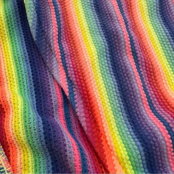 Vintage 90’s Sassafras Rainbow Striped String Beachy Bikini Size S/M - Picture 4 of 15